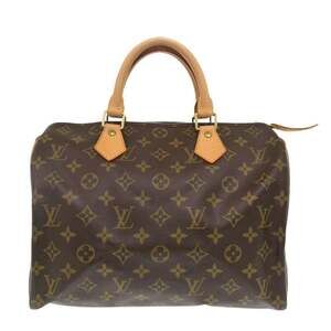 LOUIS VUITTON Brown Monogram Speedy 30 Bag